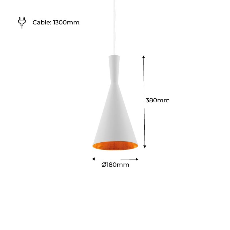 Metal pendant light "Solvang"