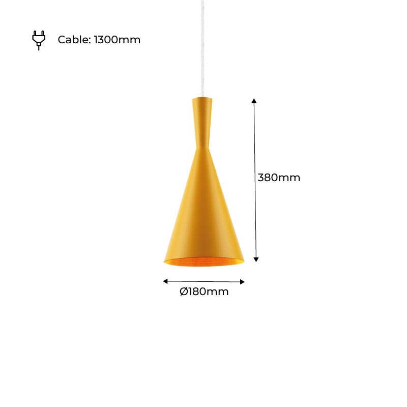 Metal pendant light "Solvang"