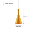 Metal pendant light "Solvang"