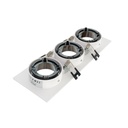 Square tilting triple downlight ring GU10/MR16 - Low UGR - Cutout 75 x 235mm