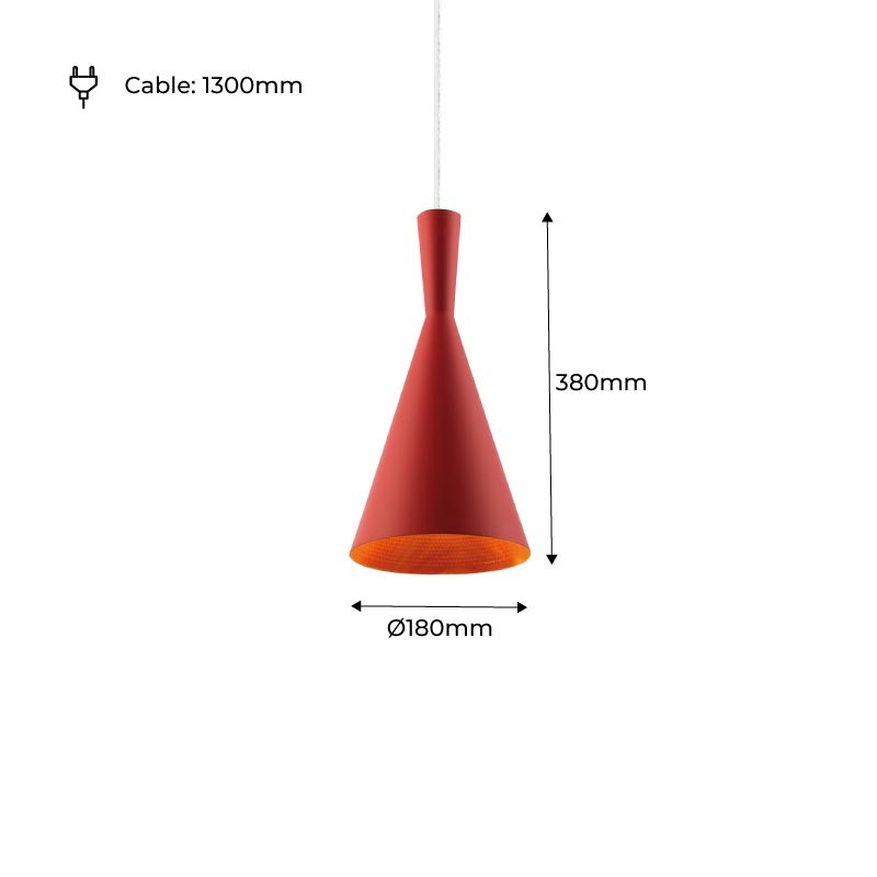 Metal pendant light "Solvang"