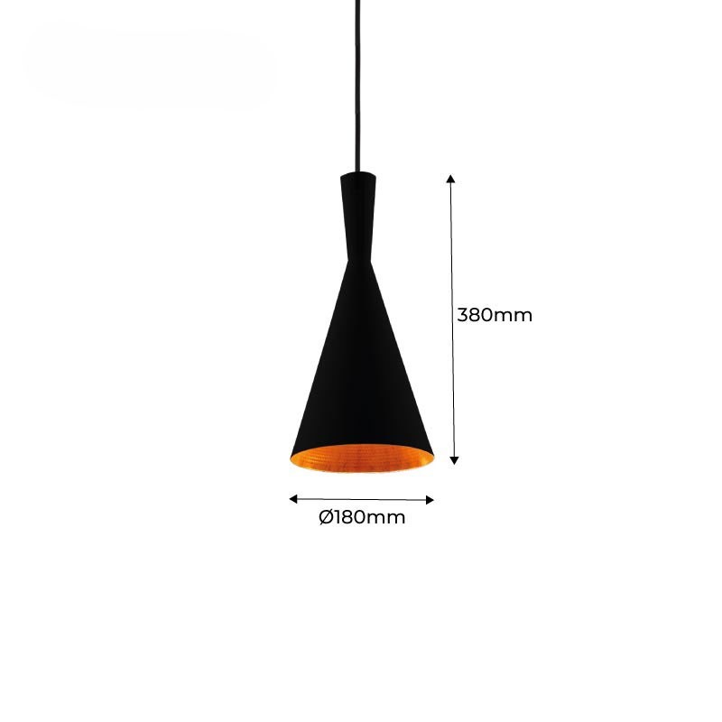 Metal pendant light "Solvang"