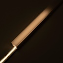 Flexible silicone sleeve - Converts LED strip to neon - 16x16mm - 5 meters - Vertical curvature