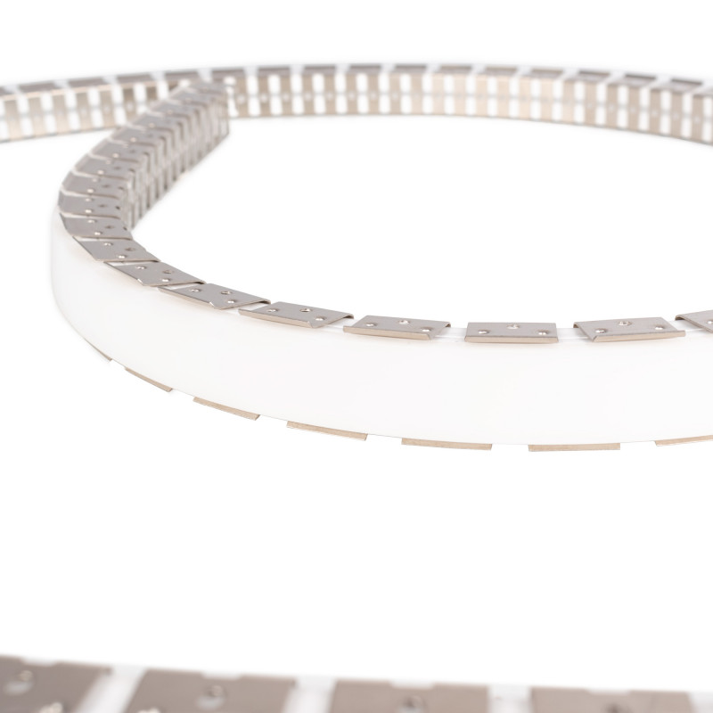 Flexible silicone sleeve - Converts LED strip to neon - 16x16mm - 5 meters - Vertical curvature
