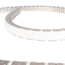 Flexible silicone sleeve - Converts LED strip to neon - 16x16mm - 5 meters - Vertical curvature