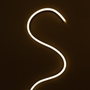 Flexible silicone sleeve for converting LED strip to neon - 16x16mm - 5 meters - PCB up to 10mm - Horizontal curvature
