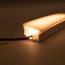 Flexible silicone sleeve to convert LED strip to neon - 30x20mm - 5 meters - Vertical curvature
