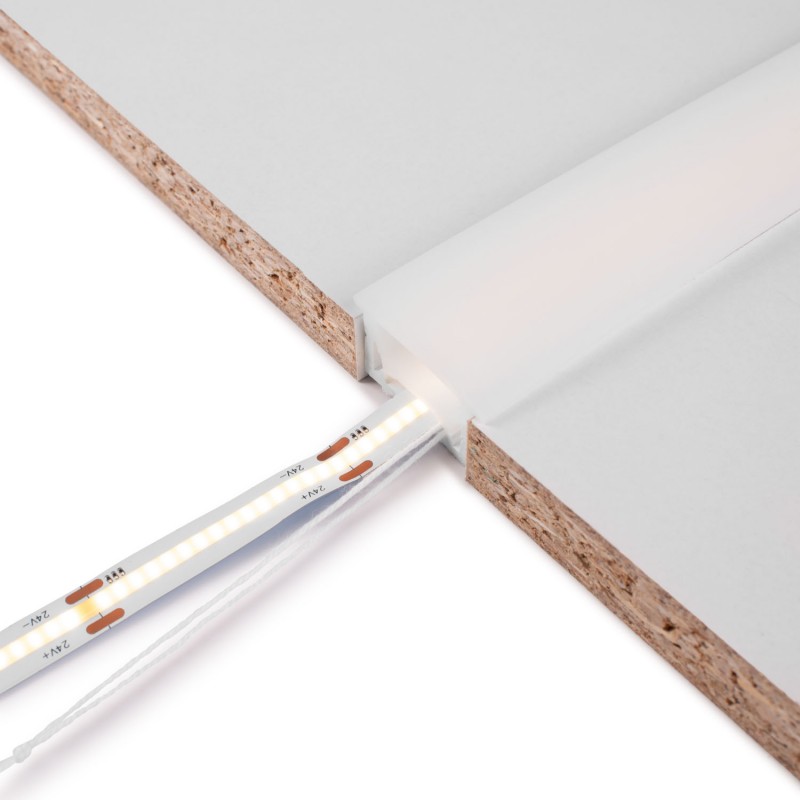 Flexible silicone sleeve to convert LED strip to neon - 30x20mm - 5 meters - Vertical curvature