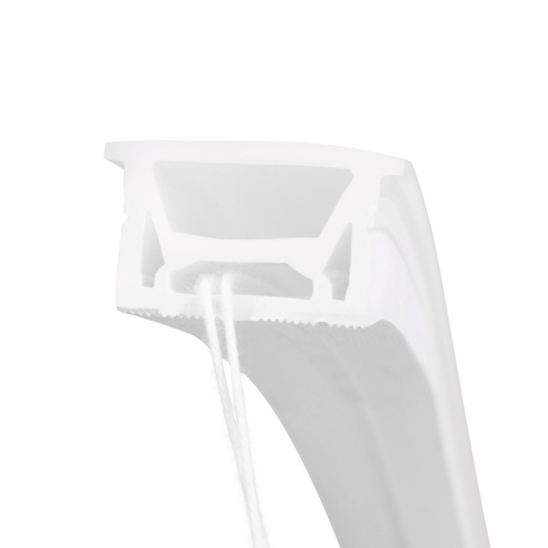 Flexible silicone sleeve to convert LED strip to neon - 30x20mm - 5 meters - Vertical curvature