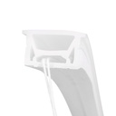 Flexible silicone sleeve to convert LED strip to neon - 30x20mm - 5 meters - Vertical curvature