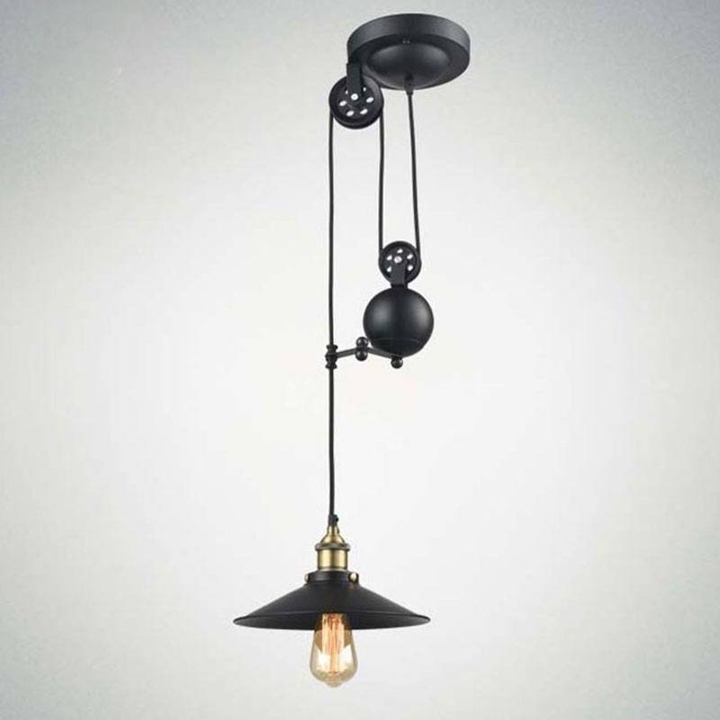 Industrial pendant lamp pulley "CLOCK WORK".