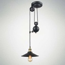 Industrial pendant lamp pulley "CLOCK WORK".