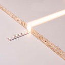 Flexible silicone sleeve to convert LED strip to neon - 16x16mm - 5 meters - Vertical curvature