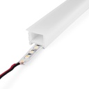 Flexible silicone sleeve to convert LED strip to neon - 16x16mm - 5 meters - Vertical curvature