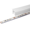 Flexible silicone sleeve to convert LED strip to neon - 16x16mm - 5 meters - Vertical curvature