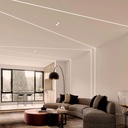 Flexible silicone sleeve to convert LED strip to neon - 16x16mm - 5 meters - Vertical curvature