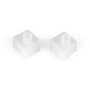 Black start/end cap for flexible silicone sleeve 16x16mm - WOS161616
