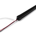 Black start/end cap for flexible silicone sleeve 16x16mm - WOS161616