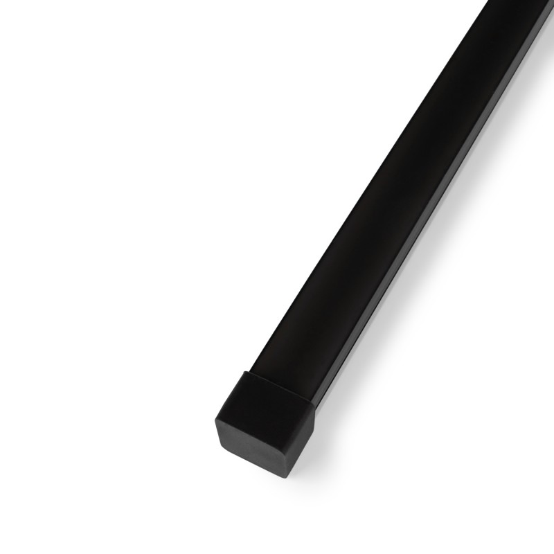 Black start/end cap for flexible silicone sleeve 16x16mm - WOS161616