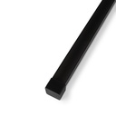 Black start/end cap for flexible silicone sleeve 16x16mm - WOS161616