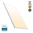Pack of 12 slim LED panels 120X60cm - PHILIPS Driver - 72W - UGR19