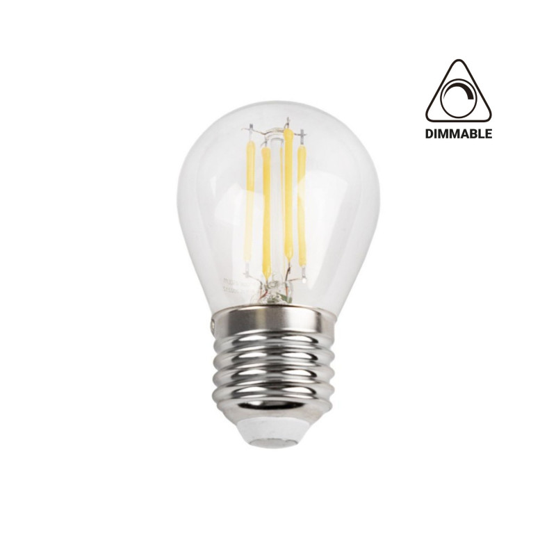 Dimmable LED filament bulb E27 5W G45