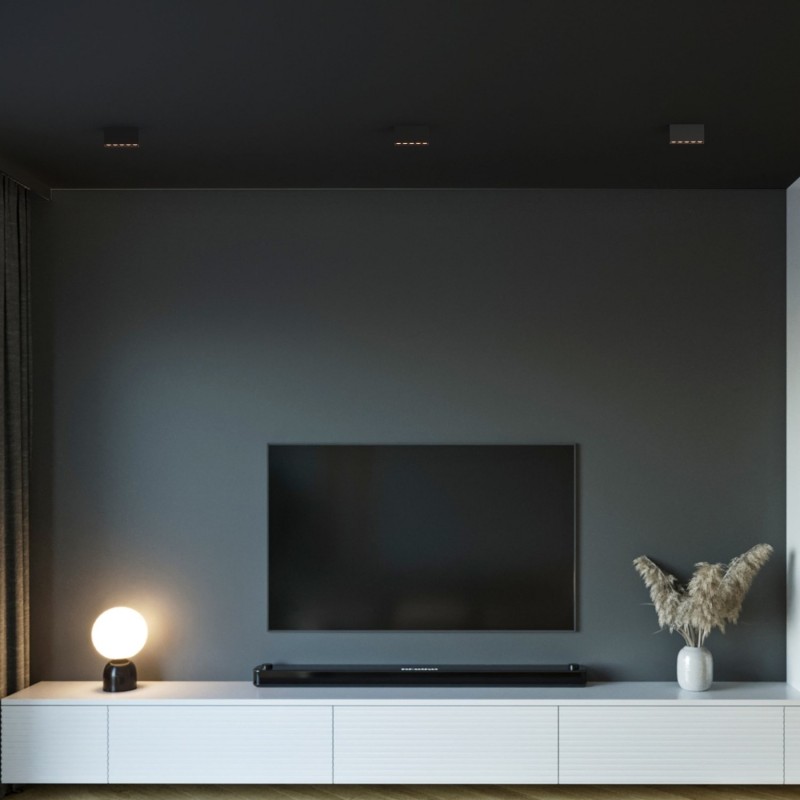 Linear spotlight LED surface white - 10W - UGR18 - CRI90 - OSRAM chip