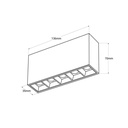 Linear spotlight LED surface white - 10W - UGR18 - CRI90 - OSRAM chip