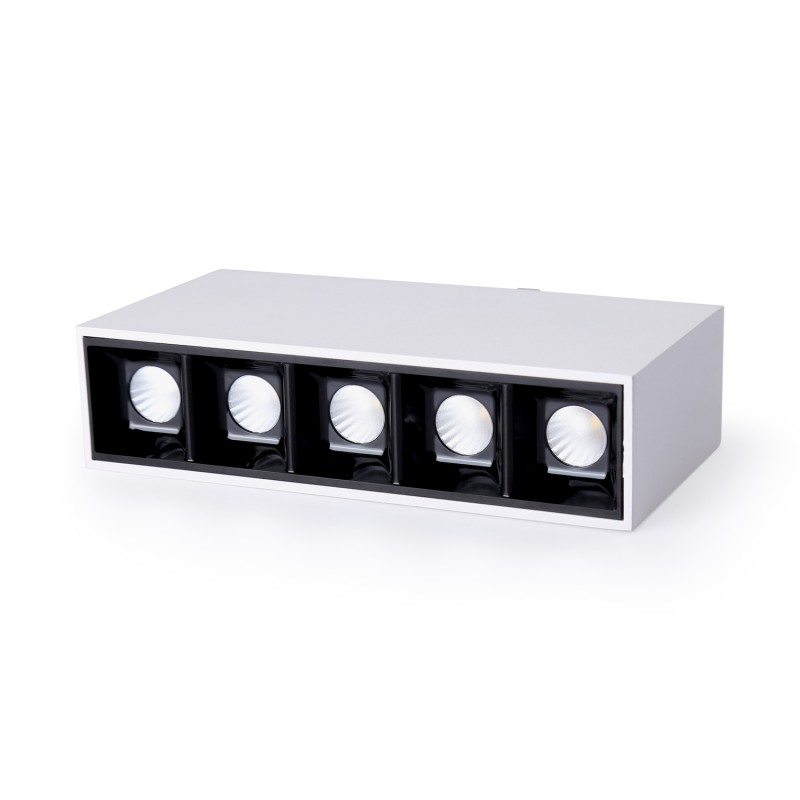 Linear spotlight LED surface white - 10W - UGR18 - CRI90 - OSRAM chip
