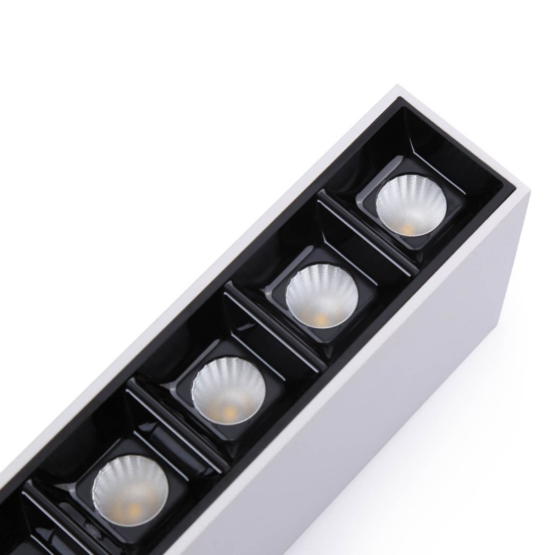 Linear spotlight LED surface white - 10W - UGR18 - CRI90 - OSRAM chip
