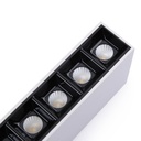 Linear spotlight LED surface white - 10W - UGR18 - CRI90 - OSRAM chip