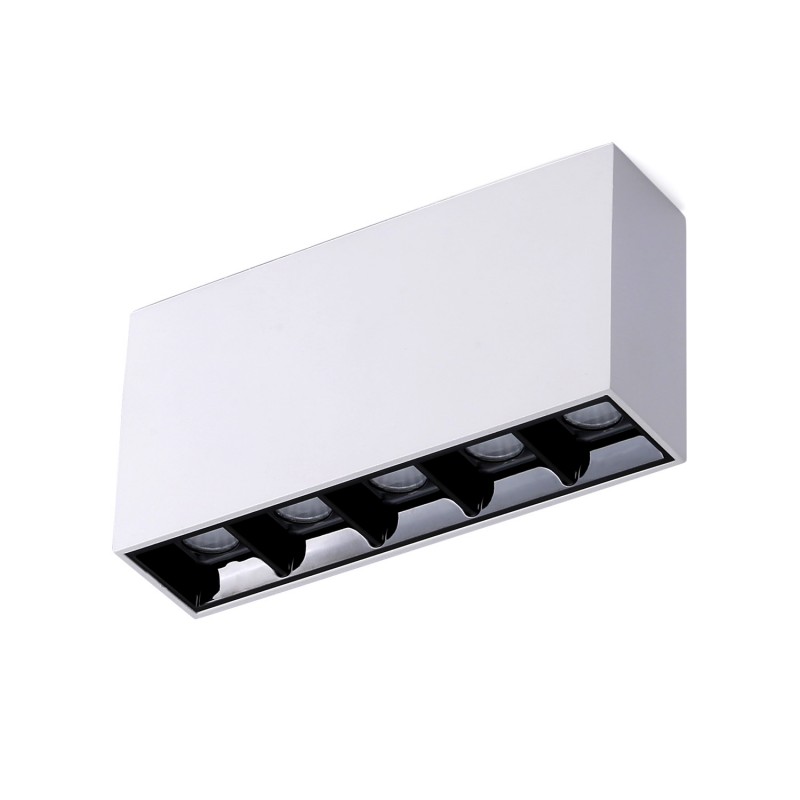 Linear spotlight LED surface white - 10W - UGR18 - CRI90 - OSRAM chip