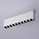 Linear LED surface spotlight black color - 20W - UGR18 - CRI90 - OSRAM Chip