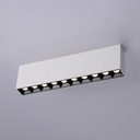 Linear LED surface spotlight black color - 20W - UGR18 - CRI90 - OSRAM Chip