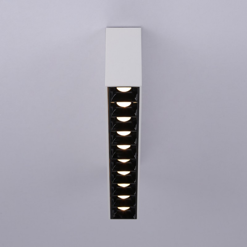 Linear LED surface spotlight black color - 20W - UGR18 - CRI90 - OSRAM Chip