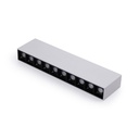 Linear LED surface spotlight black color - 20W - UGR18 - CRI90 - OSRAM Chip
