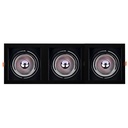 Pack x 3 - Square cardan type downlight ring for QR111 or AR111 bulb - Cutting 155 x 155 mm