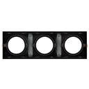 Pack x 3 - Square cardan type downlight ring for QR111 or AR111 bulb - Cutting 155 x 155 mm