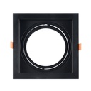 Pack x 4 - Square cardan type downlight ring for QR111 or AR111 bulb - Cutting 155 x 155 mm