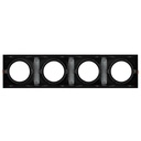 Pack x 4 - Square cardan type downlight ring for QR111 or AR111 bulb - Cutting 155 x 155 mm