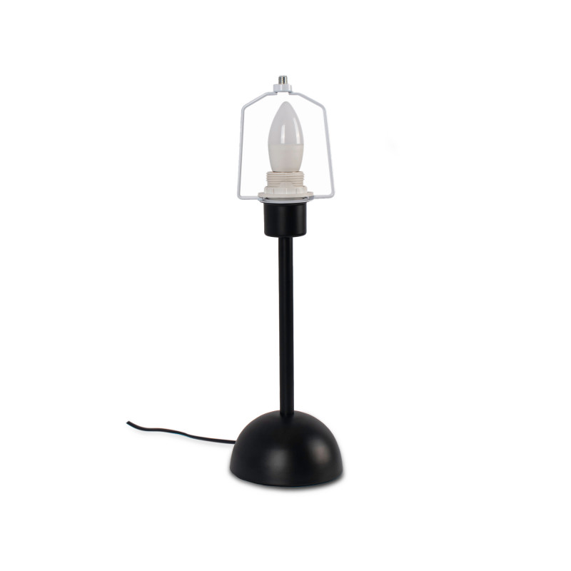 Metal table lamp "Seta" - E27 - With plug and switch