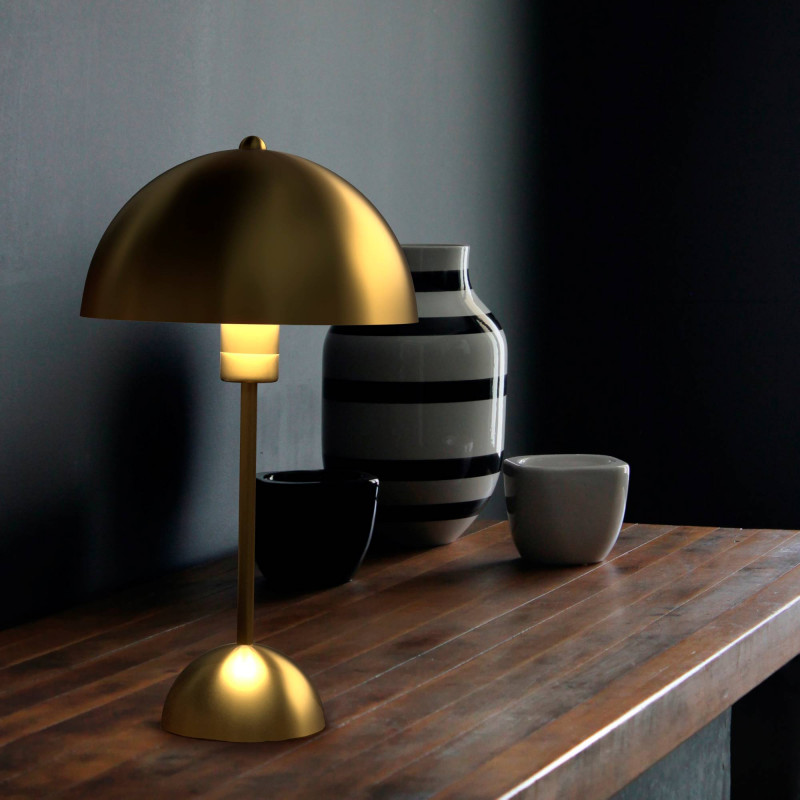Metal table lamp "Seta" - E27 - With plug and switch