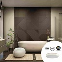 Watertight LED CCT ceiling light - 18W - Ø25cm - 1920lm - IP65