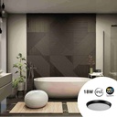 Watertight LED CCT ceiling light - 18W - Ø25cm - 1920lm - IP65
