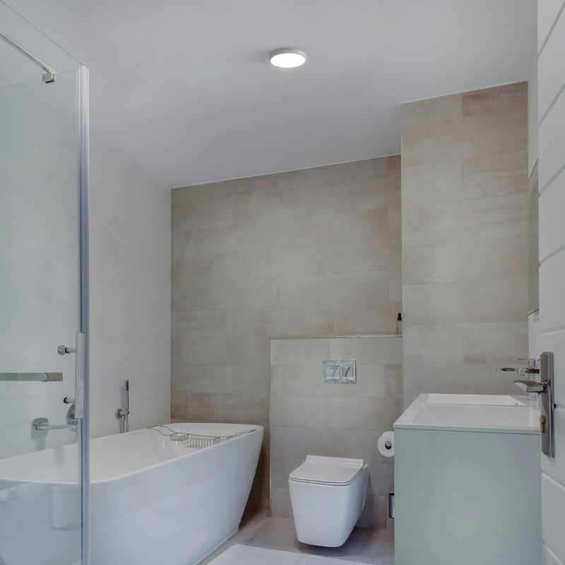 Watertight LED CCT ceiling light - 18W - Ø25cm - 1920lm - IP65