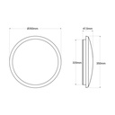 Watertight LED CCT ceiling light - 30W - Ø35cm - 3180lm - IP65