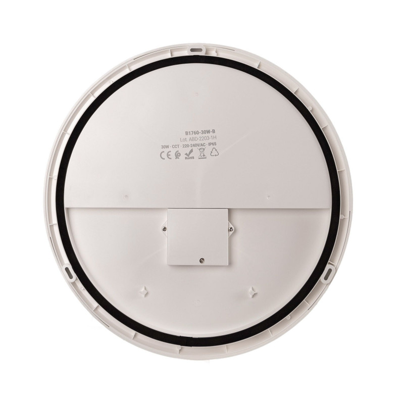 Watertight LED CCT ceiling light - 30W - Ø35cm - 3180lm - IP65