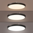 Watertight LED CCT ceiling light - 30W - Ø35cm - 3180lm - IP65