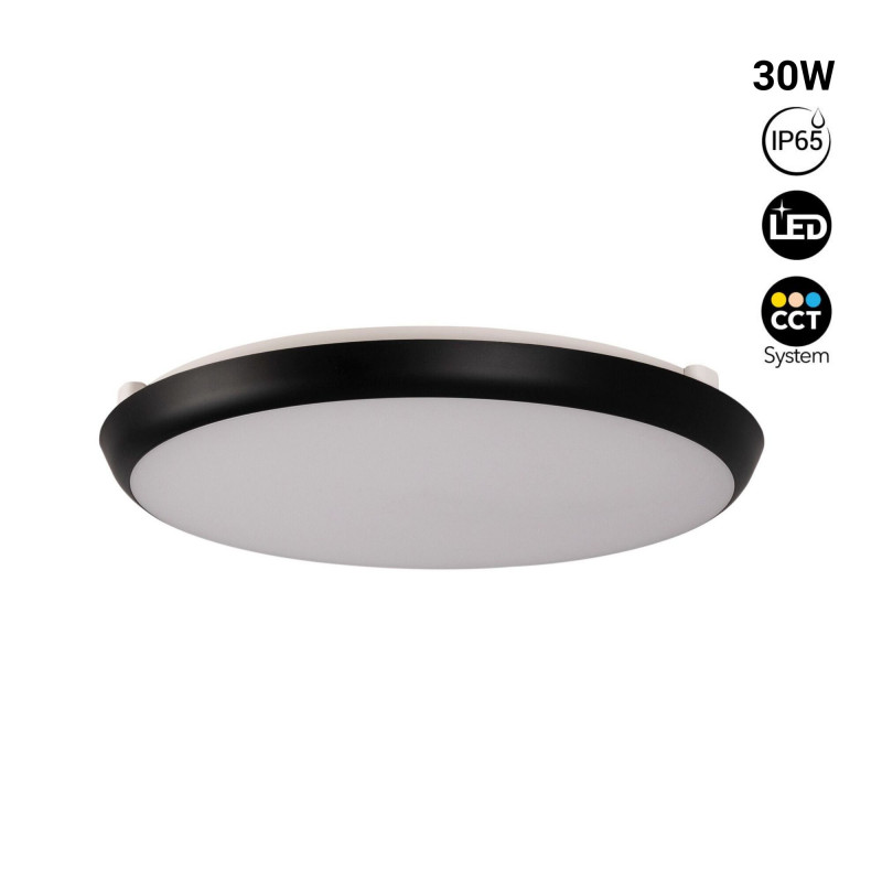 Watertight LED CCT ceiling light - 30W - Ø35cm - 3180lm - IP65