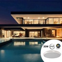 Watertight LED CCT ceiling light - 30W - Ø35cm - 3180lm - IP65
